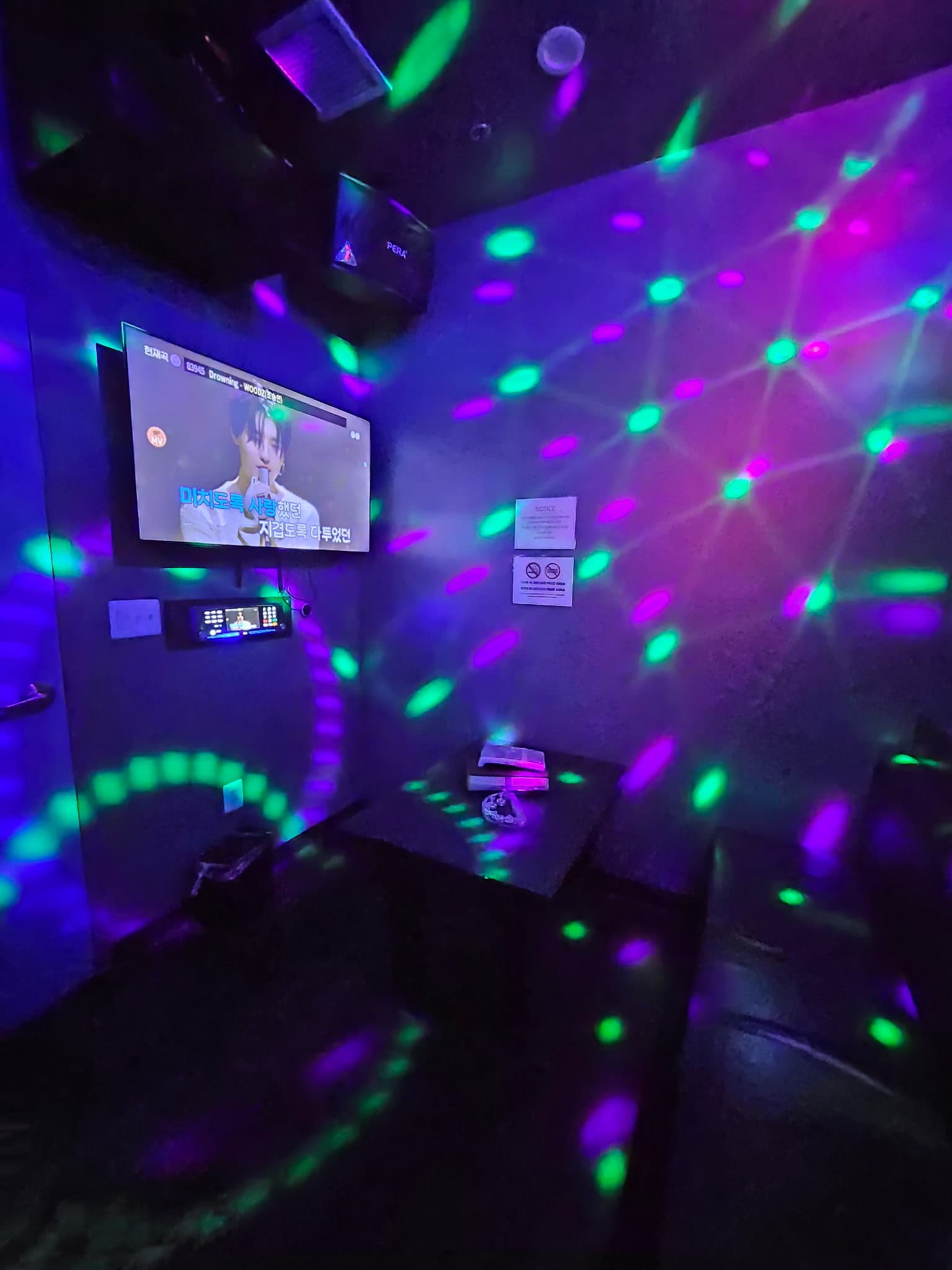 Small Room — Up to 3 guests private karaoke room at Glam Karaoke